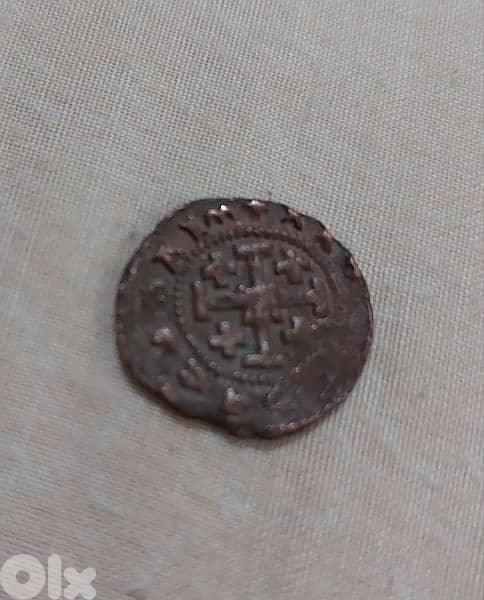 Crusader Coin of Jerusalem Bronze Coin year 1460 AD 0