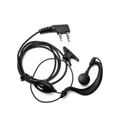 Black Earpiece tactical for walkie talkie for Baofeng