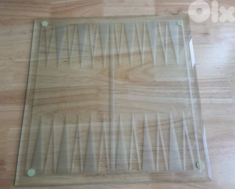 Glass chess / checkers / backgammon board game 35*35 cm board dimensio 3