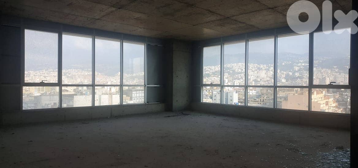 L08950 - Core & shell Office For Sale in Sin El Fil with great View 0