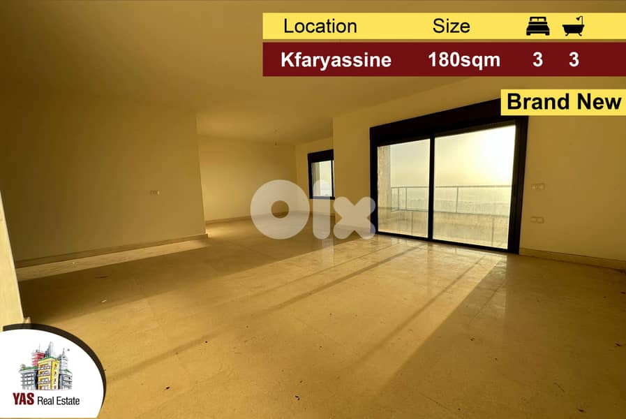 Kfaryassine 180m2 | Brand-New | High-End | Prime Location |KA 0