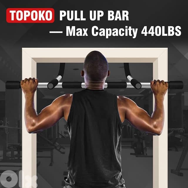 Doorway Pull Up Bar, Steel and Foam Handles 4