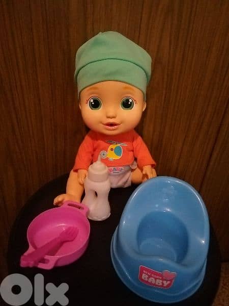 IMC BABY BOY NICK PEQUES PiPi Emotions Voices Toy Drinks+Potty+bottle. 1