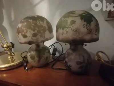 two pieces of lampadaire galle original signed
