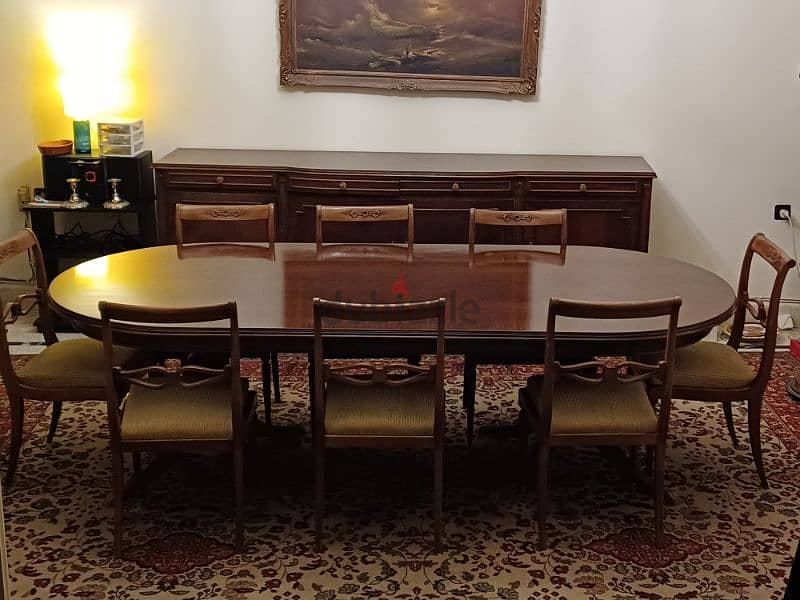 full dining room with some silvers and chrystals 5