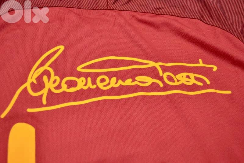 Roma totti signed printing retirement special edition nike jersey ٢٠١٧ 2