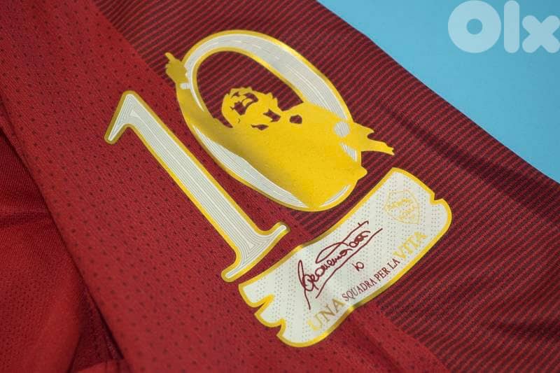 Roma totti signed printing retirement special edition nike jersey ٢٠١٧ 3