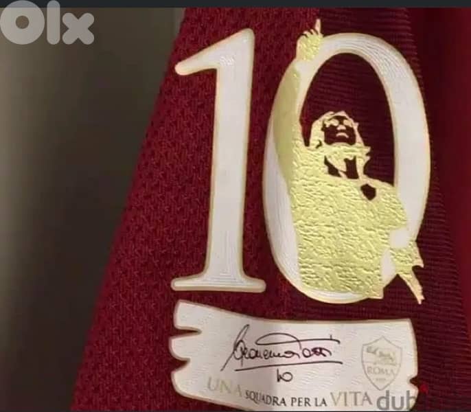 Roma totti signed printing retirement special edition nike jersey ٢٠١٧ 4