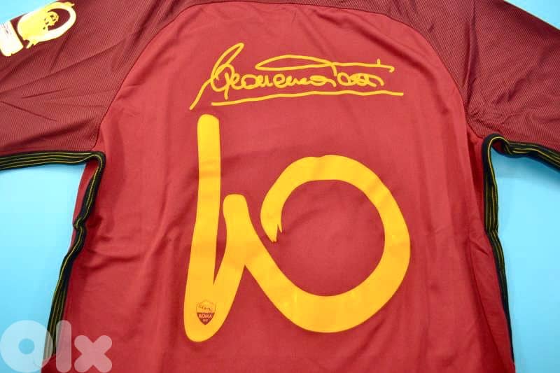 Roma totti signed printing retirement special edition nike jersey ٢٠١٧ 5