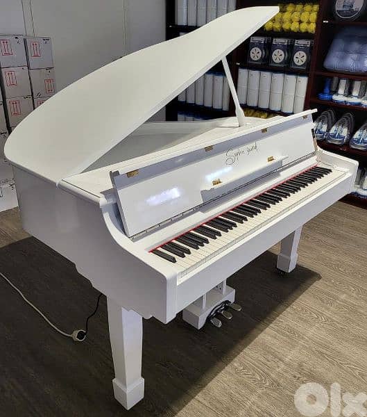 Piano Digital Grand White colour Hamer keys 256 voices 4