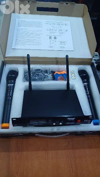 shure 2 mic wireless new in box 4