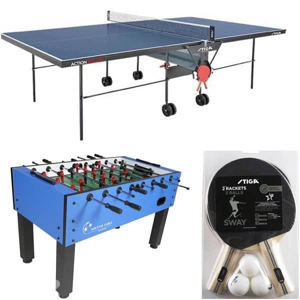 Stiga Action roller (gemany) + Babyfoot Mdf blue 0