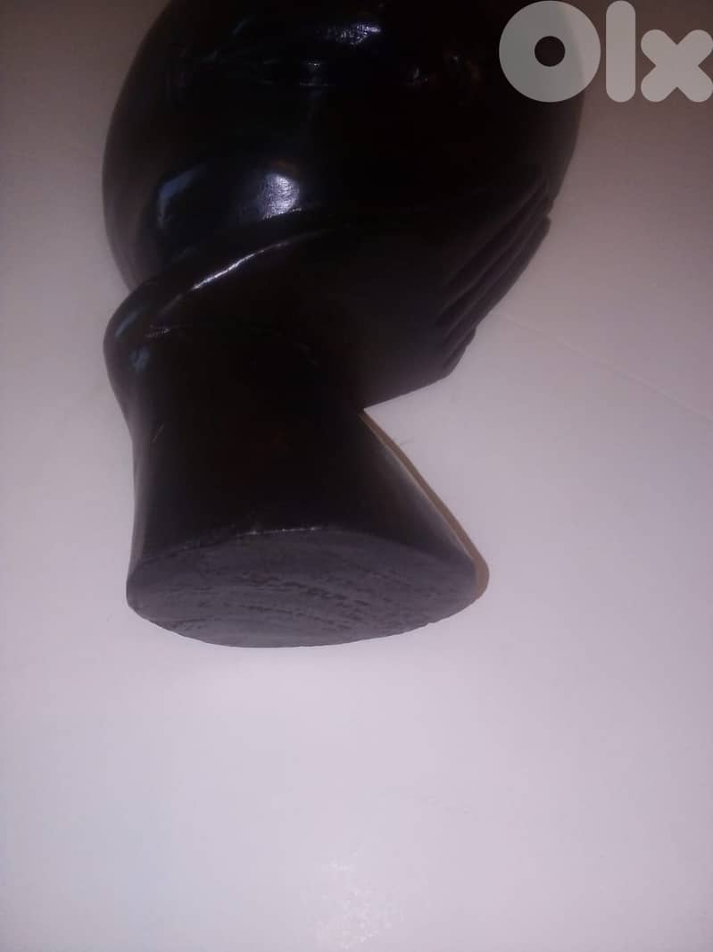 self standing wooden mask 33 cm 3