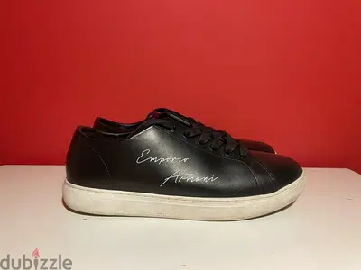 emporio armani lether shoes