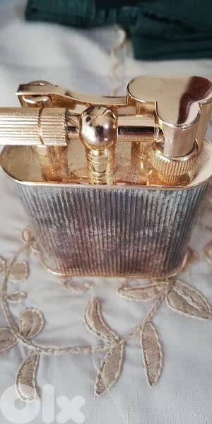 antique  retro  cigars lighter heavy gold plated 4