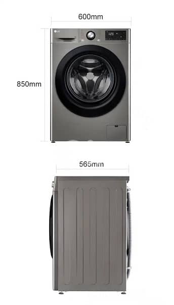 LG 10.5kgغسالة  | Front Load Washing  | AI DD | Steam | ThinQ 3