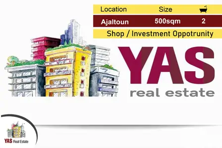 Ajaltoun 500m2 | Shop | Main Highway | Investment Opportunity | EL