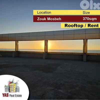Zouk Mosbeh 370m2 | Rooftop | For Rent | Panoramic View |