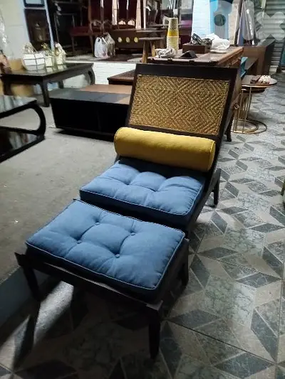 TEAK wood lazy chair