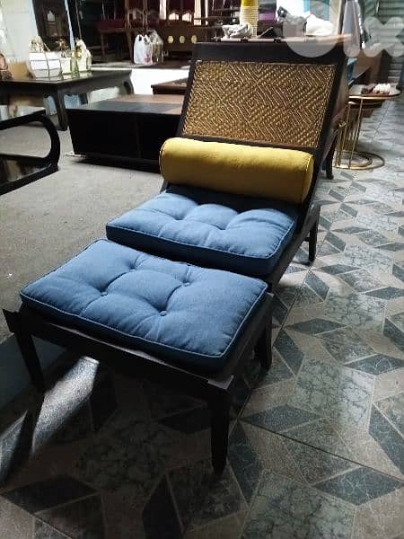 TEAK wood lazy chair 2