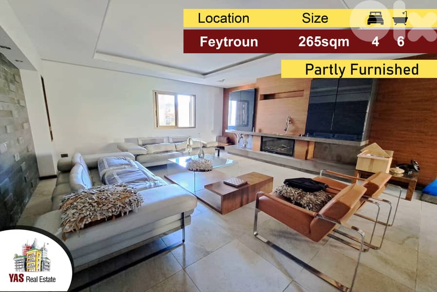 Feytroun 265m2 | Rarely Used | Partly Furnished | Mountain View | DA 0