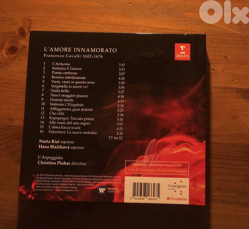Francesco Cavalli "L amore innamorato" new sealed cd+dvd 1