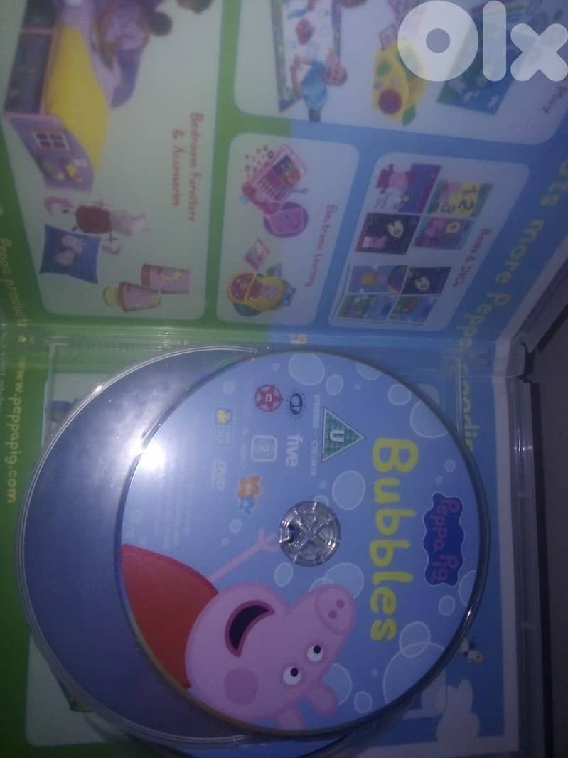 Pepa pig set of 18 original dvds  plus plastic figurine as a gift with 3