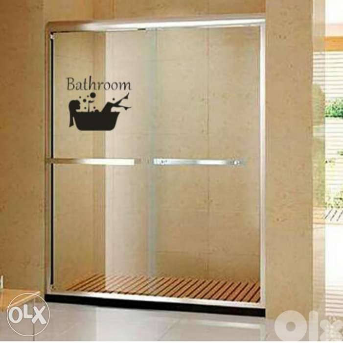 Funky long lasting and removable bathroom sticker 3$ 7