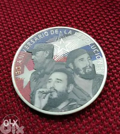Fidel Castro Silver Plated Coin