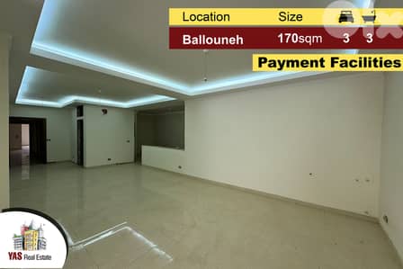 Ballouneh 170m2 | 90m2 Terrace | New | luxurious | Payment Facilities