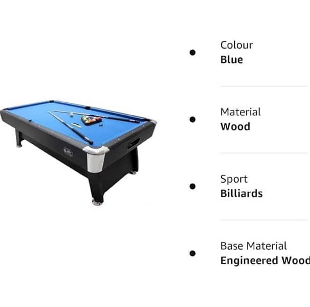 Pool Table 8ft Billiard 6