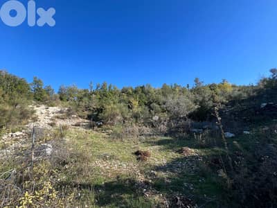 1134 m2 land+mountain view for sale in Mechmech-أرض للبيع في مشمش