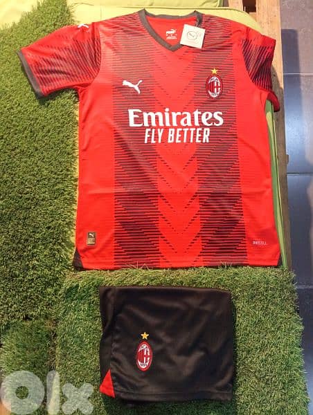 AC Milan Rafael Leão Football Shirt & Short(Made in Thailand) 0