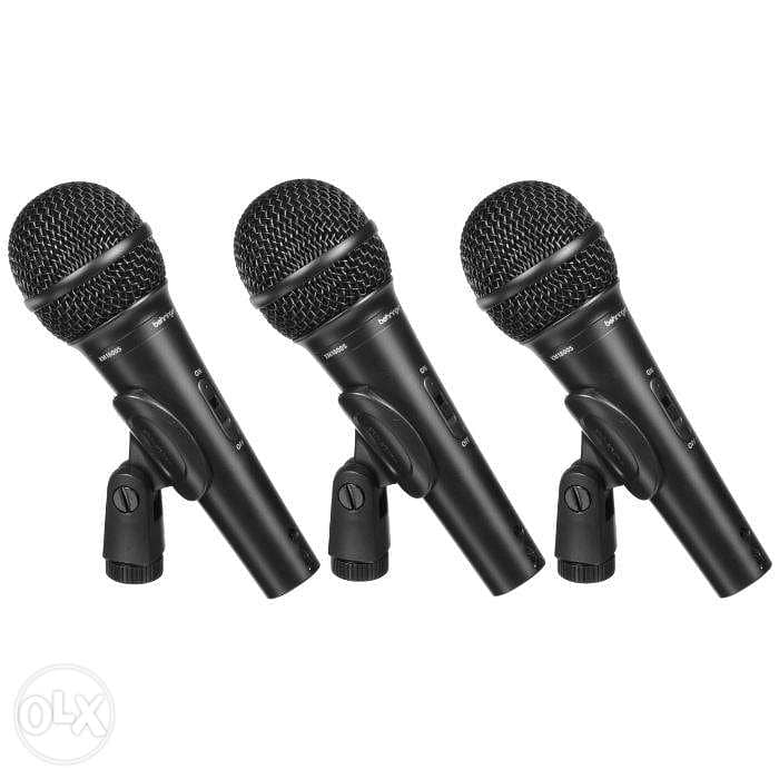 Behringer XM1800S Dynamic Vocal & Instrument Microphone (3-pack) 3