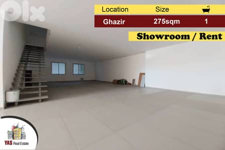 Ghazir/Kfarhbab 275m2 | Rent | Showroom | IV |