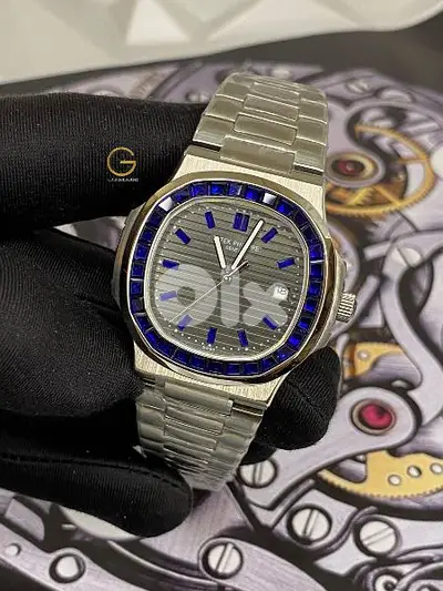 Patek Philippe Nautilus Platinum Baguette Stone