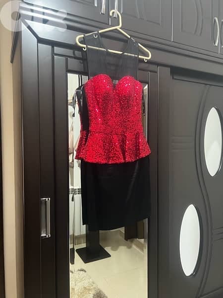 Red Short Dress 0