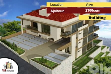 Ajaltoun 2300m2 Building | 1600m2 Land | For Sale | Astonishing View |