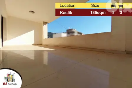 Kaslik/Sarba 185m2 | Partial View | Quiet Area | IV |