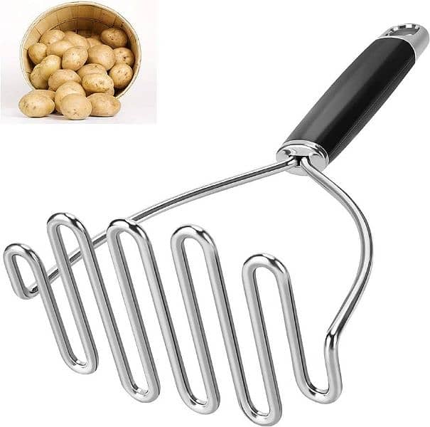 stainless steel potato masher(2x) 0