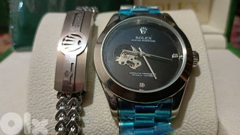 silver rolex watch 1