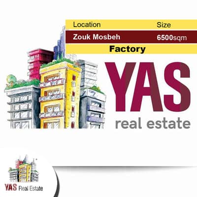 Zouk Mosbeh 6500m2 | Factory | Industrial Level 2 | Unique Property |