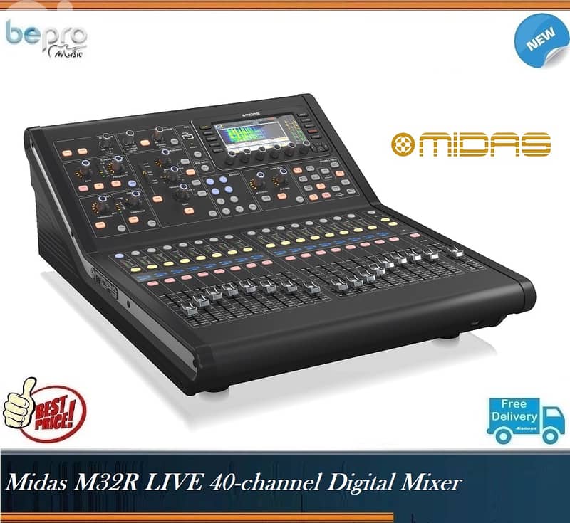 Midas M32R LIVE 40-channel Digital Mixer 0