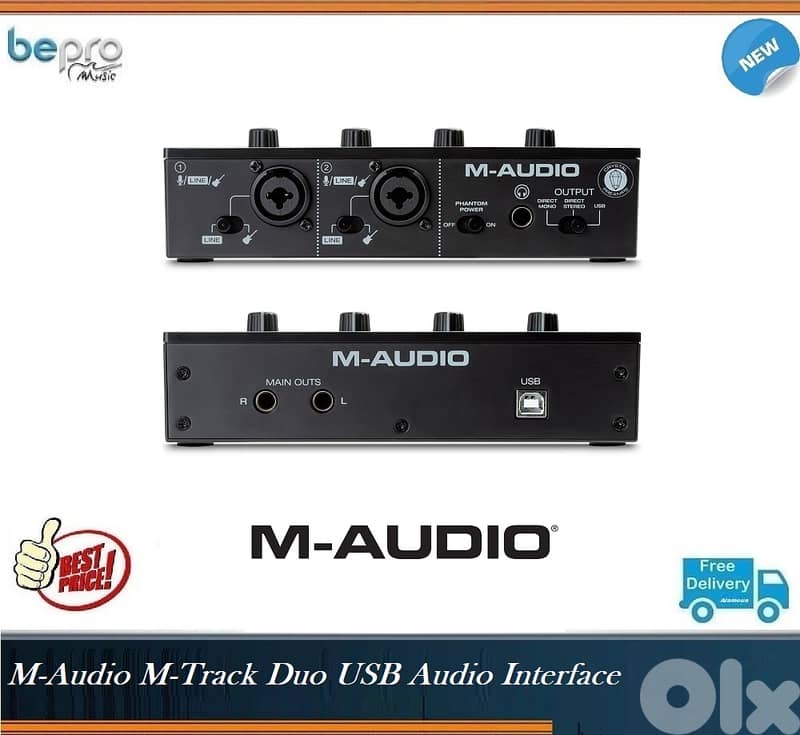 M-Audio M-Track Duo USB Audio Interface 0