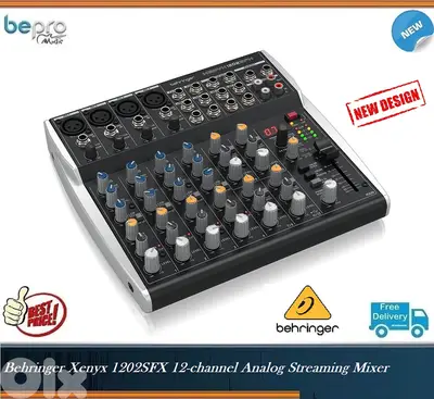 Behringer Xenyx 1202SFX 12-channel Analog Streaming Mixer