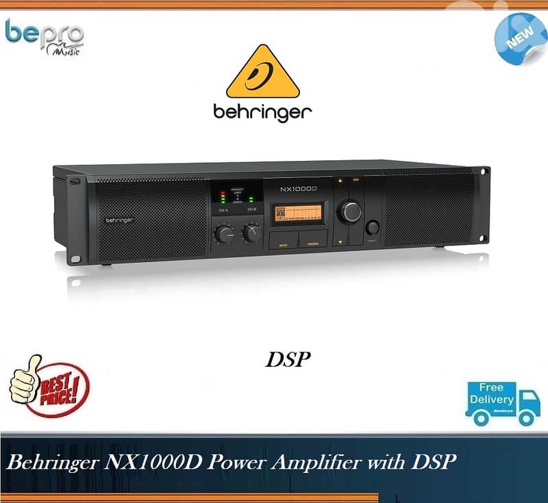Behringer NX1000D Power Amplifier with DSP 0