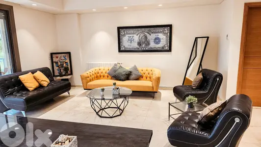 L14050-Well Decorated Apartment for Sale in Water Front Dbayeh