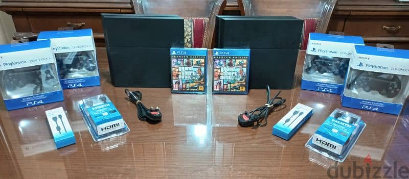 200$ Playstation 4 European with 2 New controller +ga5 0