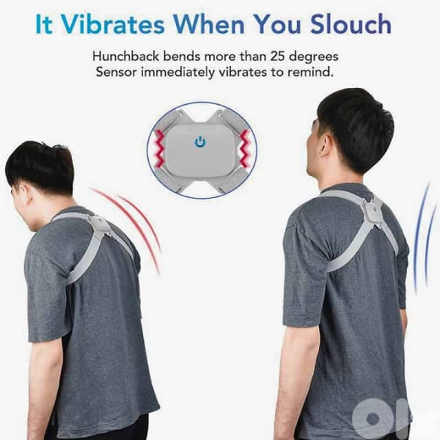 Induction Posture Corrector Belt with Vibrations, Voice Reminder 2