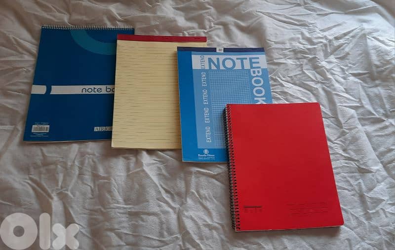 Notebooks and block notes. all sizes 0